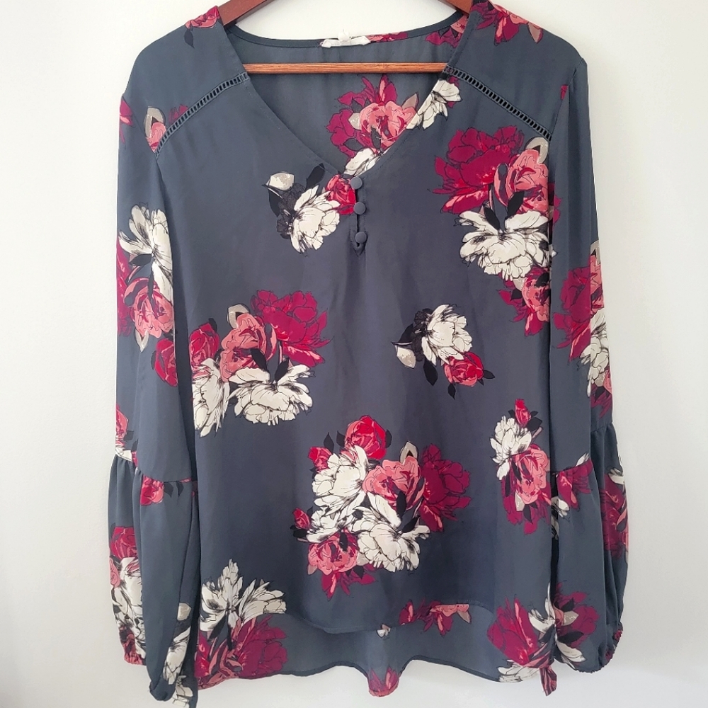 Maurices Floral Blouse - Large